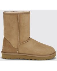 UGG - Classic Short Ii Suede Boots With Pure Wool Interior - Lyst