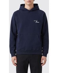 A.P.C. - X Fragment Cotton Hoodie With Contrast Logo - Lyst