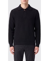 Ballantyne - Slim Fit Long-Sleeved Wool Polo Shirt - Lyst