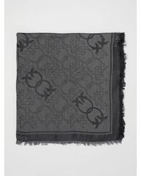 Pinko - Love Birds Monogram Viscose-Blend Square Scarf - Lyst