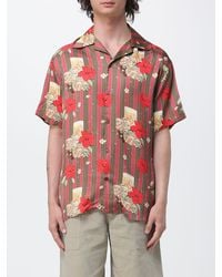 Drole de Monsieur - Printed Viscose Casual Shirt - Lyst