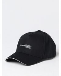Emporio Armani - Cotton Hat With Logo - Lyst