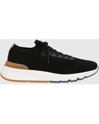 Brunello Cucinelli - Knit Low-Top Sneakers - Lyst