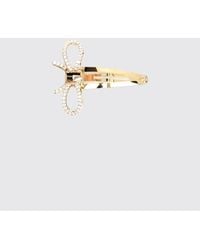 Ferragamo - Crystal-Embellished Bow Hair Clip - Lyst
