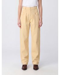 Isabel Marant - Lisha High-Waisted Wide-Leg Cotton Denim Jeans - Lyst