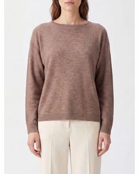 Fabiana Filippi - Wool Blend Crewneck Jumper With Sequin Appliqué - Lyst