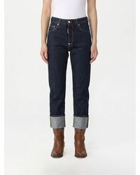 DSquared² - Jeans Cropped De Denim - Lyst