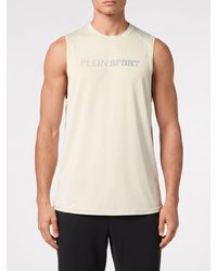 Philipp Plein - Printed Polyester Tank Top - Lyst