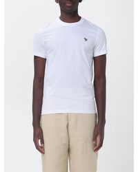 Paul Smith - Organic Cotton T-Shirt With Logo - Lyst