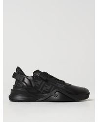 Fendi - Flow Sneakers Aus Leder Und Ff Jacquard-Stoff - Lyst