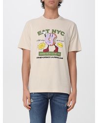 Emporio Armani - Printed Cotton T-Shirt - Lyst