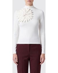 FARM Rio - 3D Flower Slim Fit Jersey Polo Neck With Floral Appliqué - Lyst