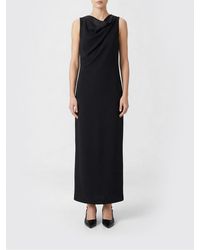 Max Mara - Long Polyester Dress - Lyst