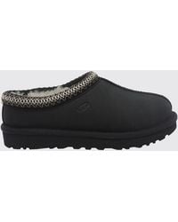 UGG - Suede Tasman Mules With Wool Lining And Signature Contrast Stitching - Lyst