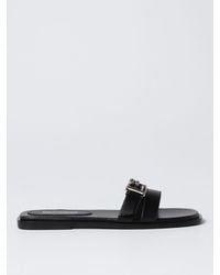DSquared² - Mules con placca logo in pelle - Lyst