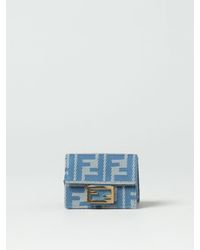 Fendi - Portafoglio Micro Trifold Baguette - Lyst