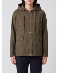 Herno - Short Lightweight Cotton Jacket With Hood And Patch Pockets - Lyst