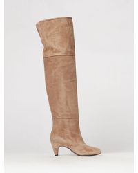 Vic Matié - Vic Mati&Eacute Suede Cuissardes Boots With Medium Heel And Round Toe - Lyst