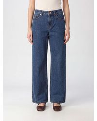Cult Gaia - Mid-Rise Straight-Leg Cotton Denim Jeans - Lyst