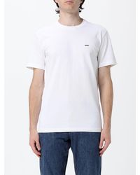 DSquared² - Slim Fit Cotton Crewneck T-Shirt With Applied Logo - Lyst
