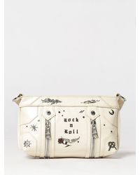 Zadig & Voltaire - Zadig &Amp Voltaire Sunny Mood Leather Shoulder Bag With Slogan Print - Lyst