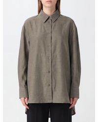 Jacquemus - Relaxed Fit Cotton Shirt With Asymmetrical Hem And Dropped Shoulders - Lyst