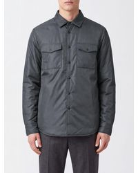 Aspesi - Padded Tech Fabric Shirt Jacket With Flap Patch Pockets - Lyst