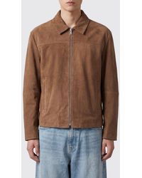 Arma - Suede Goat Leather Shirt Jacket With Welt Pockets - Lyst