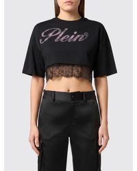 Philipp Plein - Cotton Crew-Neck T-Shirt With Logo - Lyst