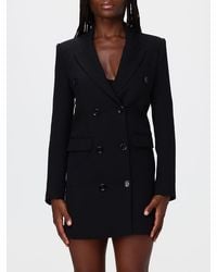 Elisabetta Franchi - Double-Breasted Slim Fit Mini Blazer Dress - Lyst