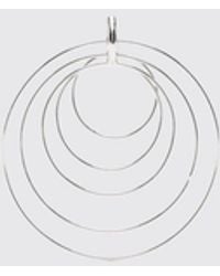 Panconesi - Serpent Chromed Brass Earrings - Lyst