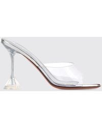 AMINA MUADDI - Lupita Pvc Mules With Square Toe And High Spool Heel - Lyst