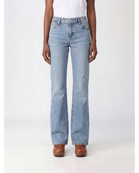 FRAME - High-Waisted Flared Jeans - Lyst