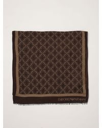Emporio Armani - Abstract Print Viscose And Modal Scarf - Lyst