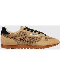 Autry - Windspin Suede And Perforated Mesh Sneakers - Lyst