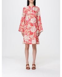 Maliparmi - Printed Silk Twill Tunic Dress - Lyst