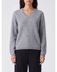Allude - Relaxed Fit Cashmere V-Neck Jumper With Dropped Shoulders - Lyst
