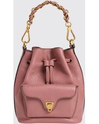 Coccinelle - Beat Generation Leather Mini Bucket Bag With Woven Handle - Lyst