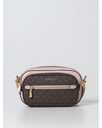 Michael Kors - Michael Bag In Grained Leather With Mk Clutch - Lyst