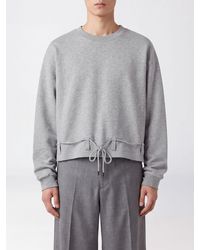 Dries Van Noten - Cotton Crew-Neck Jumper With Dropped Shoulders And Tie-Waist Belt - Lyst