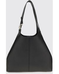 Coccinelle - C-Easy Flared Tumbled Leather Shoulder Bag With Double Handle - Lyst