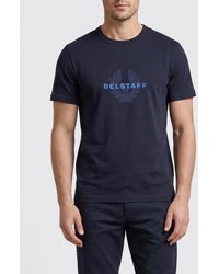 Belstaff - Surface Crew Neck T-Shirt With Logo - Lyst