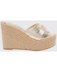 Jimmy Choo - Leda High Wedge Sandals - Lyst