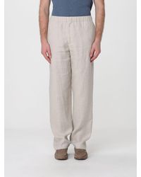Lardini - Linen Wide-Leg Trousers - Lyst