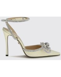 Mach & Mach - Satin Pumps With Rhinestones - Lyst