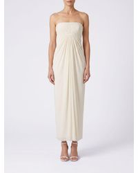 Alberta Ferretti - Long Stretch Jersey Dress - Lyst