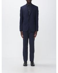 Emporio Armani - Single-Breasted Suit With Classic Lapels And Patch Pockets - Lyst
