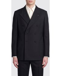 Valentino - Virgin Wool Double Breasted Blazer - Lyst