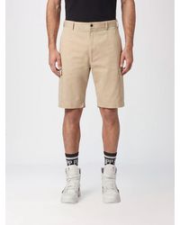 Philipp Plein - Knee-Length Cotton Cargo Shorts With Multiple Pockets - Lyst