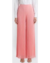 Max Mara - Crêpe Pleated Trousers - Lyst